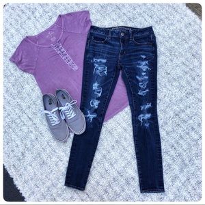 American Eagle Distressed Jeggings